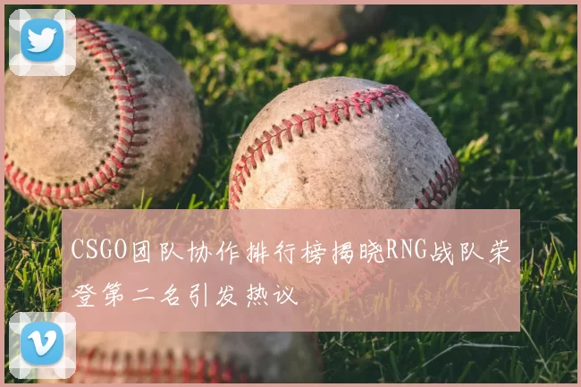CSGO团队协作排行榜揭晓RNG战队荣登第二名引发热议