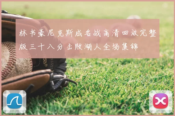 林书豪尼克斯成名战高清回放完整版三十八分击败湖人全场集锦